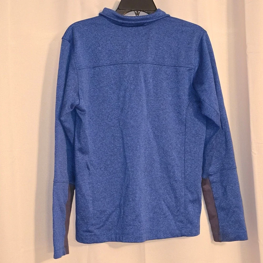 The North Face Mens Small Pullover Long Sleeve Blue‎ Quarter Zip Top